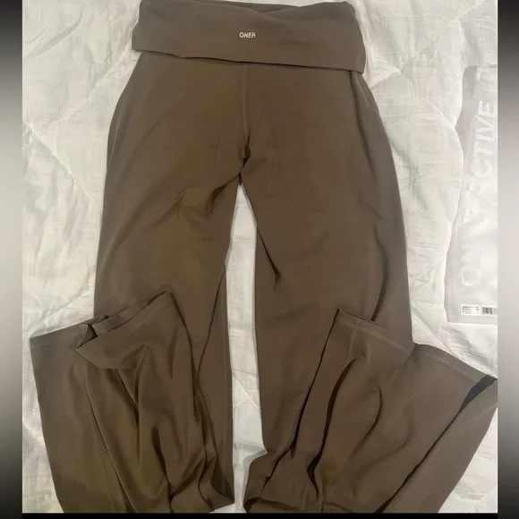 Oner Active Softmotion Moss Brown straight leg fold over small/regular- new - Picture 1 of 5